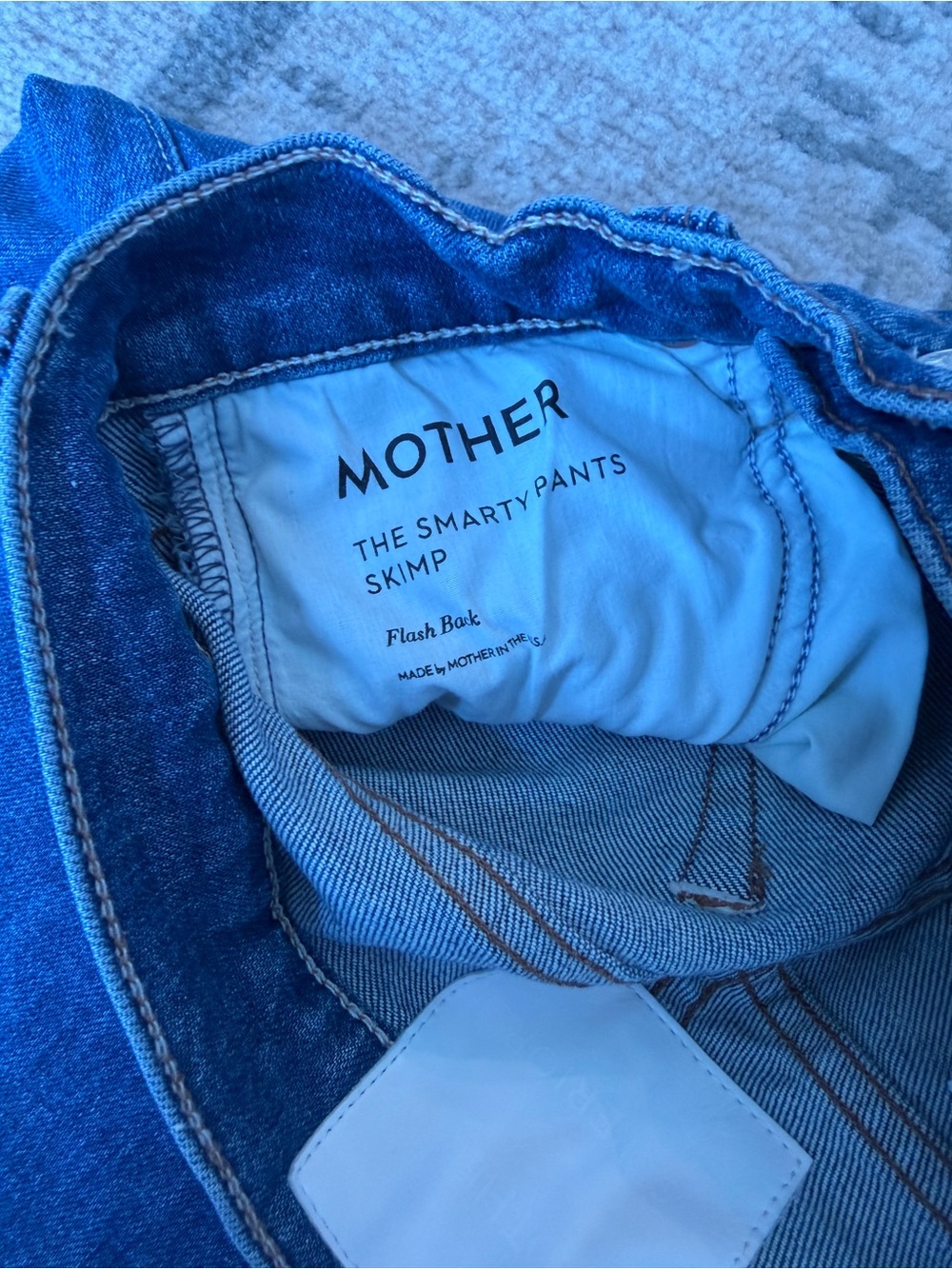 Mother The Smarty Pants Skimp Jeans in Flashback Size 26 - Picture 6 of 6
